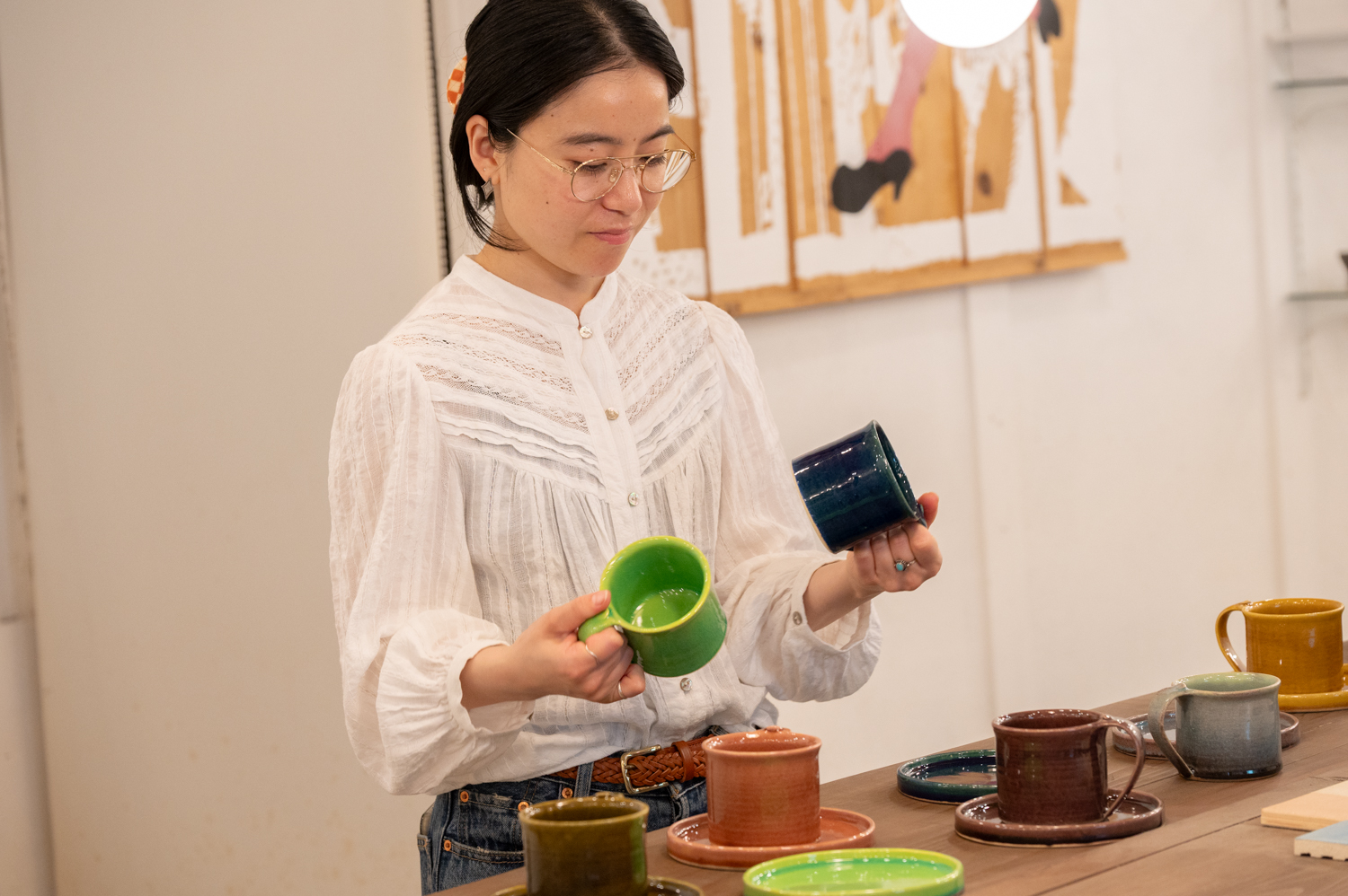 釉薬の色合い