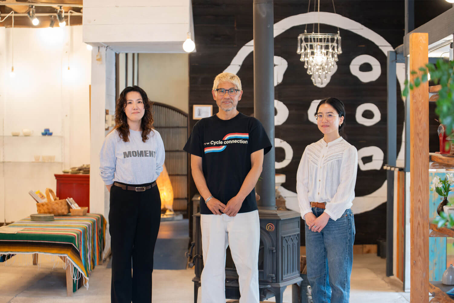 THE HARVEST坂手さん、丸十製陶の山野さん、HESTA LIFEのあみちゃん