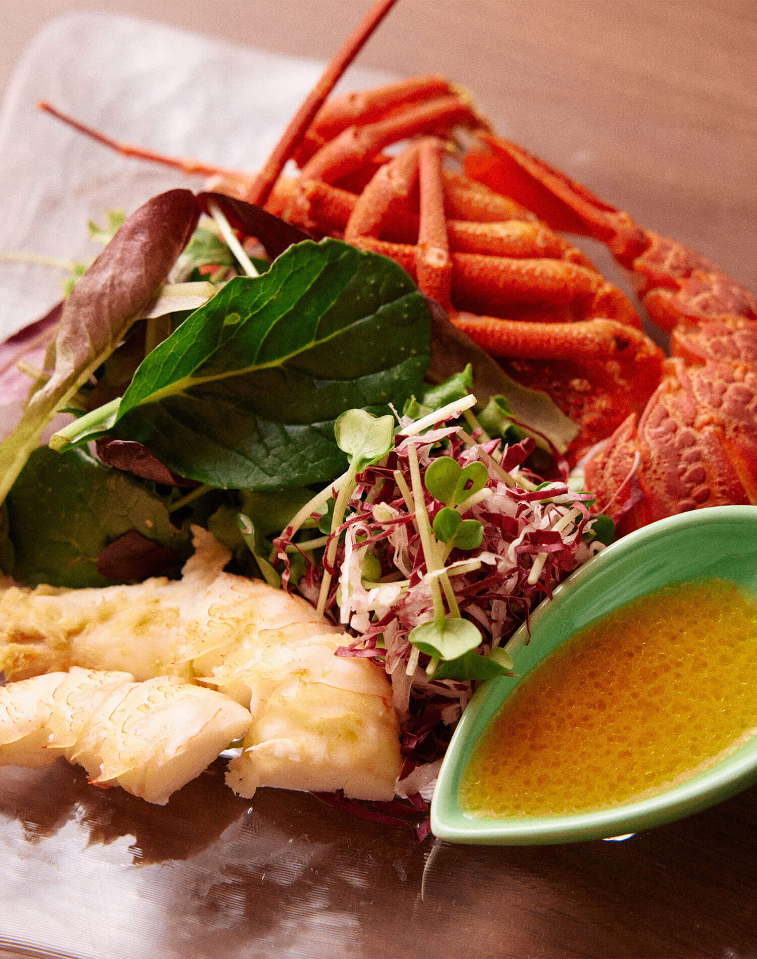 伊勢海老のサラダ仕立て。