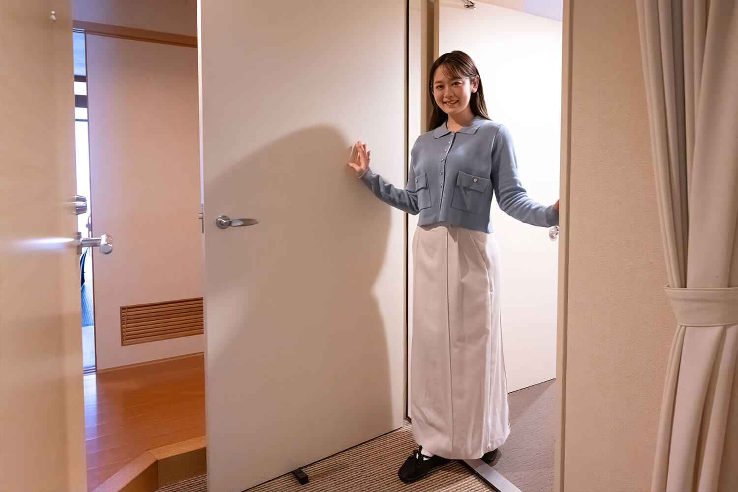 連結扉付きの客室