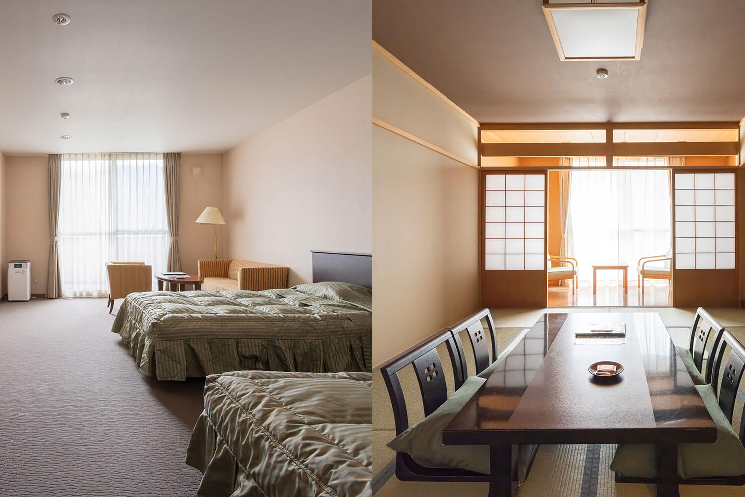 連結扉付きの客室