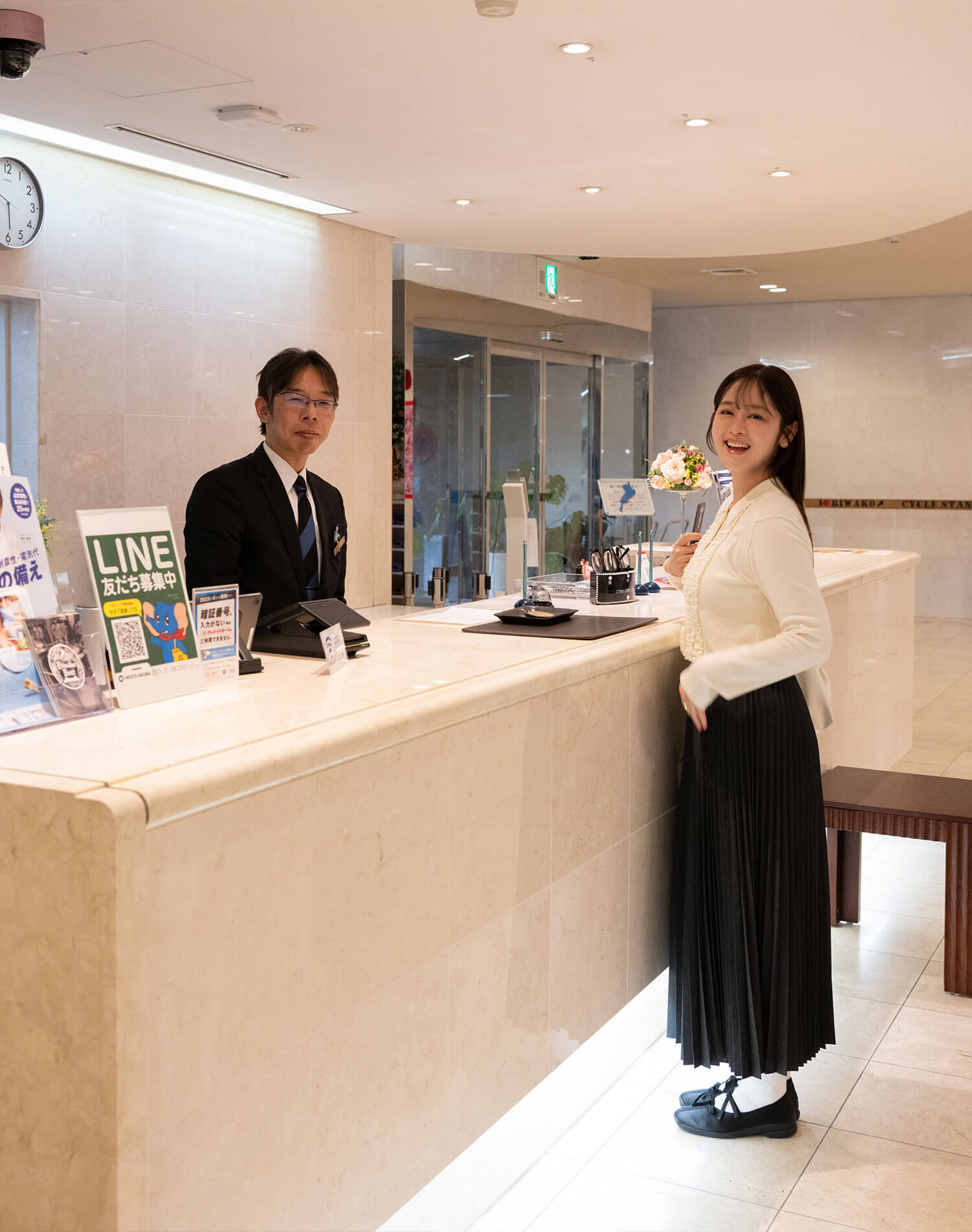 ザ グラン リゾート近江舞子の受付